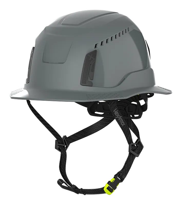 Vented Type II Full Brim Safety Helmet - Ceros XT400 - HexArmor