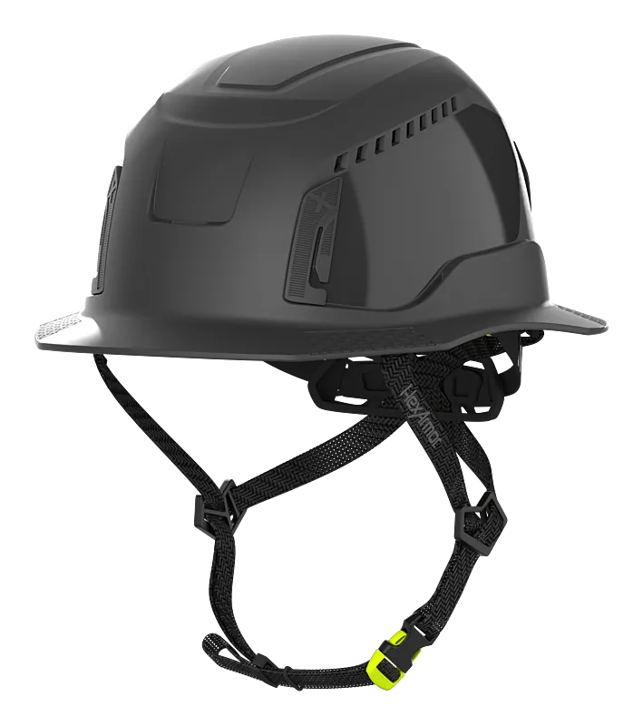 Vented Type II Full Brim Safety Helmet - Ceros XT400 - HexArmor