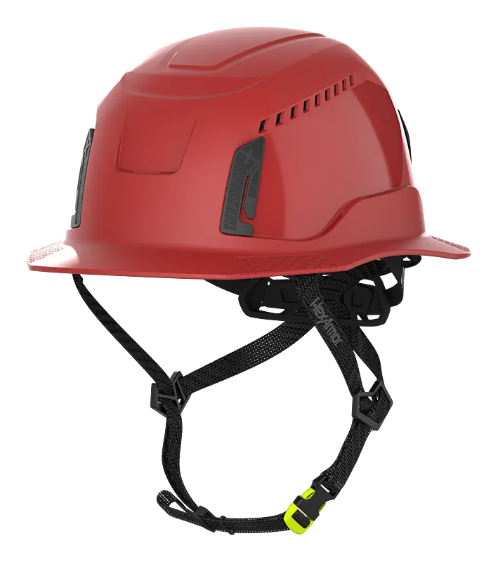 Vented Type II Full Brim Safety Helmet - Ceros XT400 - HexArmor