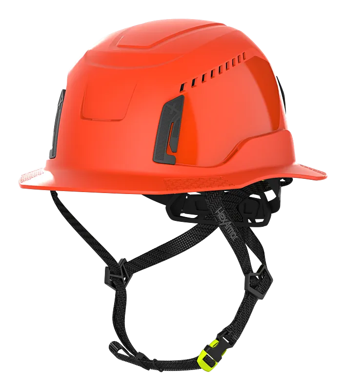 Vented Type II Full Brim Safety Helmet - Ceros XT400 - HexArmor
