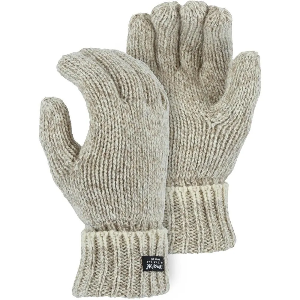 Wool Glove - Single-Ply. Winter Lined. Full Fingers (12 Pairs)