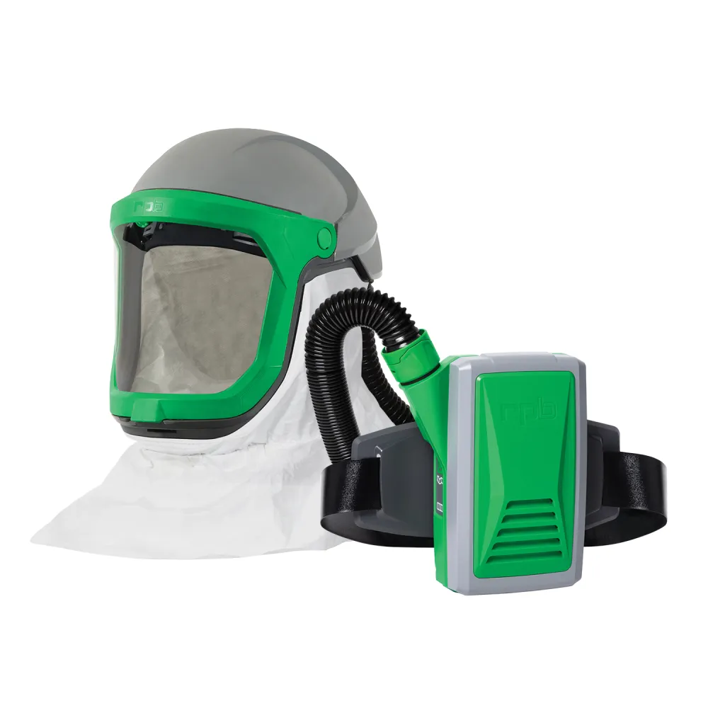 Z-Link Respirator Helmet - PAPR with specialty filters. Versatile NIOSH Certified Respiratory Protection
