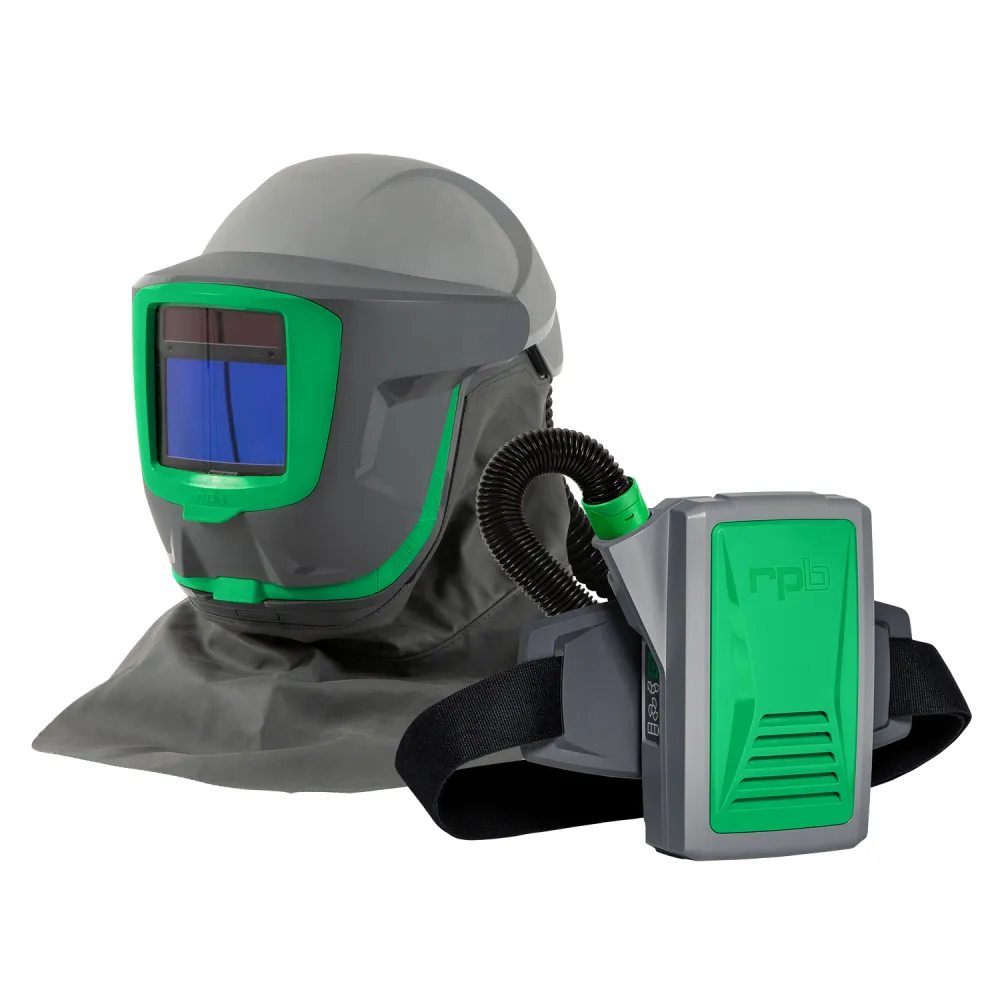 Z-Link Respirator Helmet - PAPR with specialty filters. Versatile NIOSH Certified Respiratory Protection