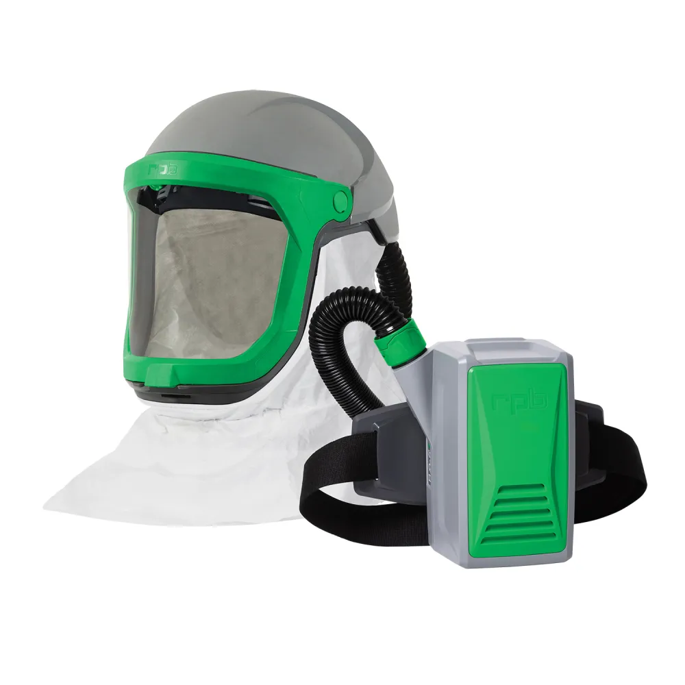 Z-Link Respirator Helmet - PAPR with specialty filters. Versatile NIOSH Certified Respiratory Protection