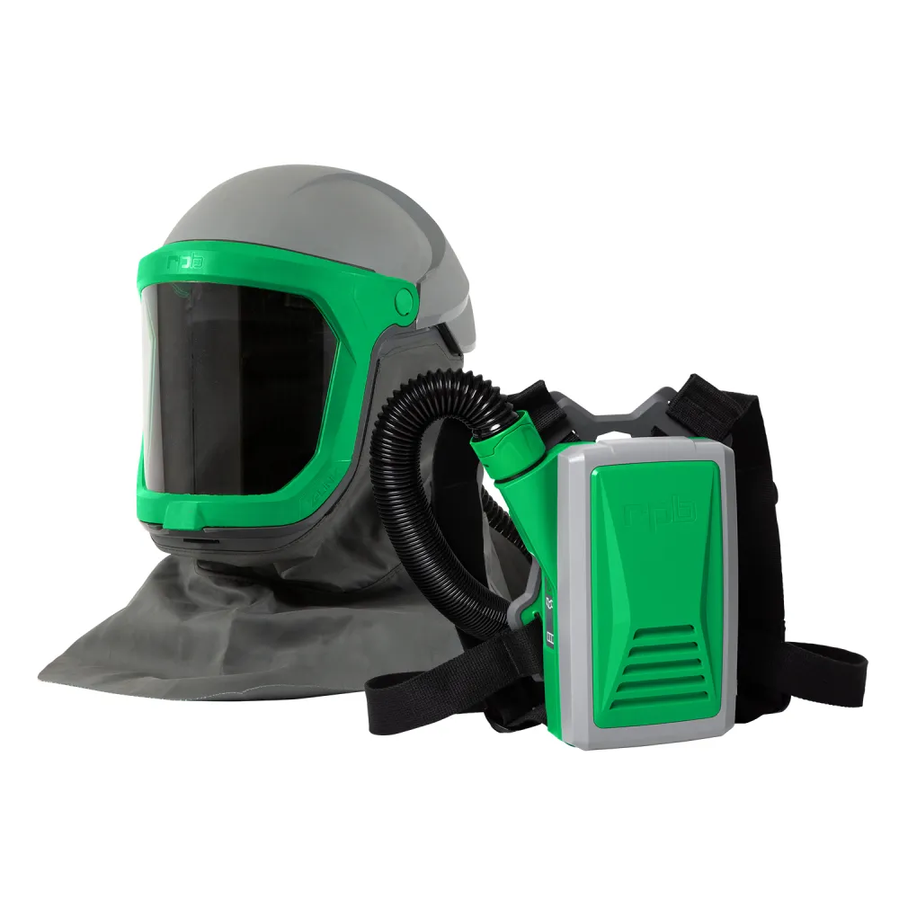 Z-Link Respirator Helmet - PAPR with specialty filters. Versatile NIOSH Certified Respiratory Protection