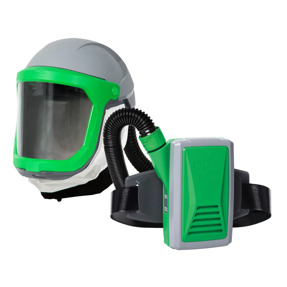 Z-Link Respirator Helmet - PAPR with specialty filters. Versatile NIOSH Certified Respiratory Protection
