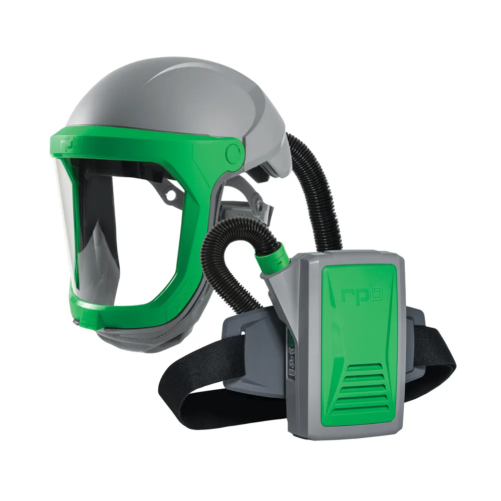 Z-Link Respirator Helmet - PAPR with specialty filters. Versatile NIOSH Certified Respiratory Protection