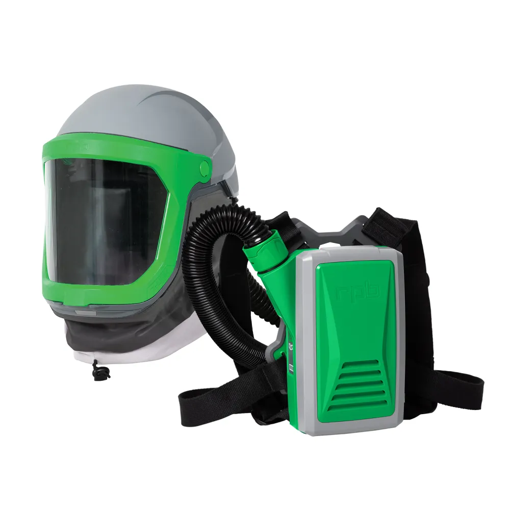 Z-Link Respirator Helmet - PAPR with specialty filters. Versatile NIOSH Certified Respiratory Protection
