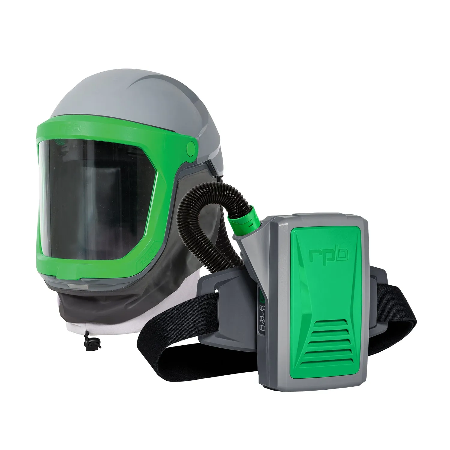 Z-Link Respirator Helmet - PAPR with specialty filters. Versatile NIOSH Certified Respiratory Protection