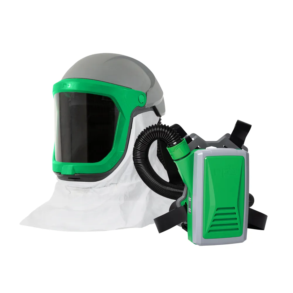 Z-Link Respirator Helmet - PAPR with specialty filters. Versatile NIOSH Certified Respiratory Protection