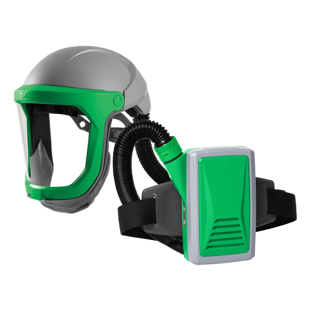 Z-Link Respirator Helmet - PAPR with specialty filters. Versatile NIOSH Certified Respiratory Protection
