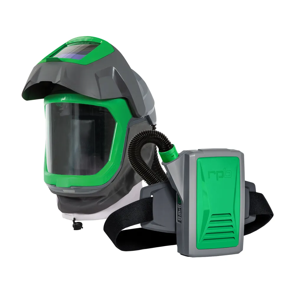 Z-Link Respirator Helmet - PAPR with specialty filters. Versatile NIOSH Certified Respiratory Protection
