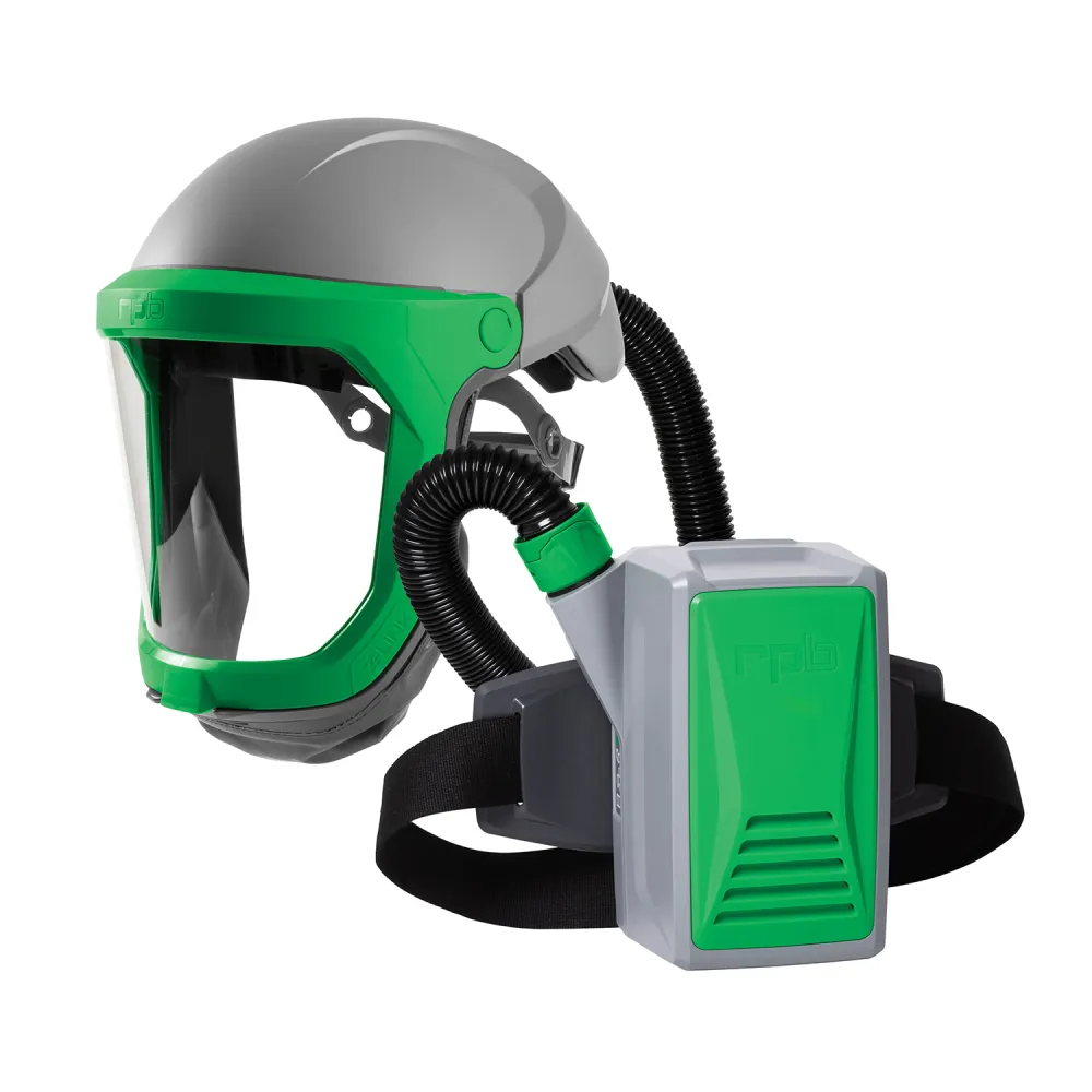 Z-Link Respirator Helmet - PAPR with specialty filters. Versatile NIOSH Certified Respiratory Protection