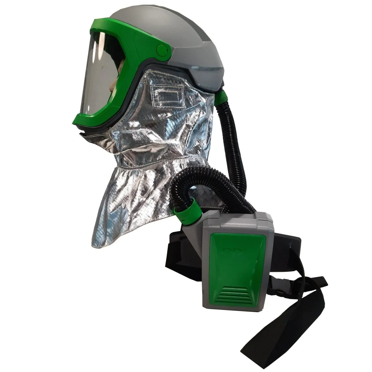 Z-Link Respirator Helmet - PAPR with specialty filters. Versatile NIOSH Certified Respiratory Protection